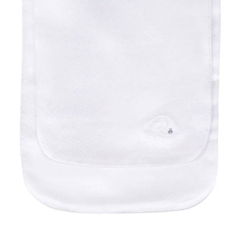 QHP Kae Stock Tie - White/Silver-2